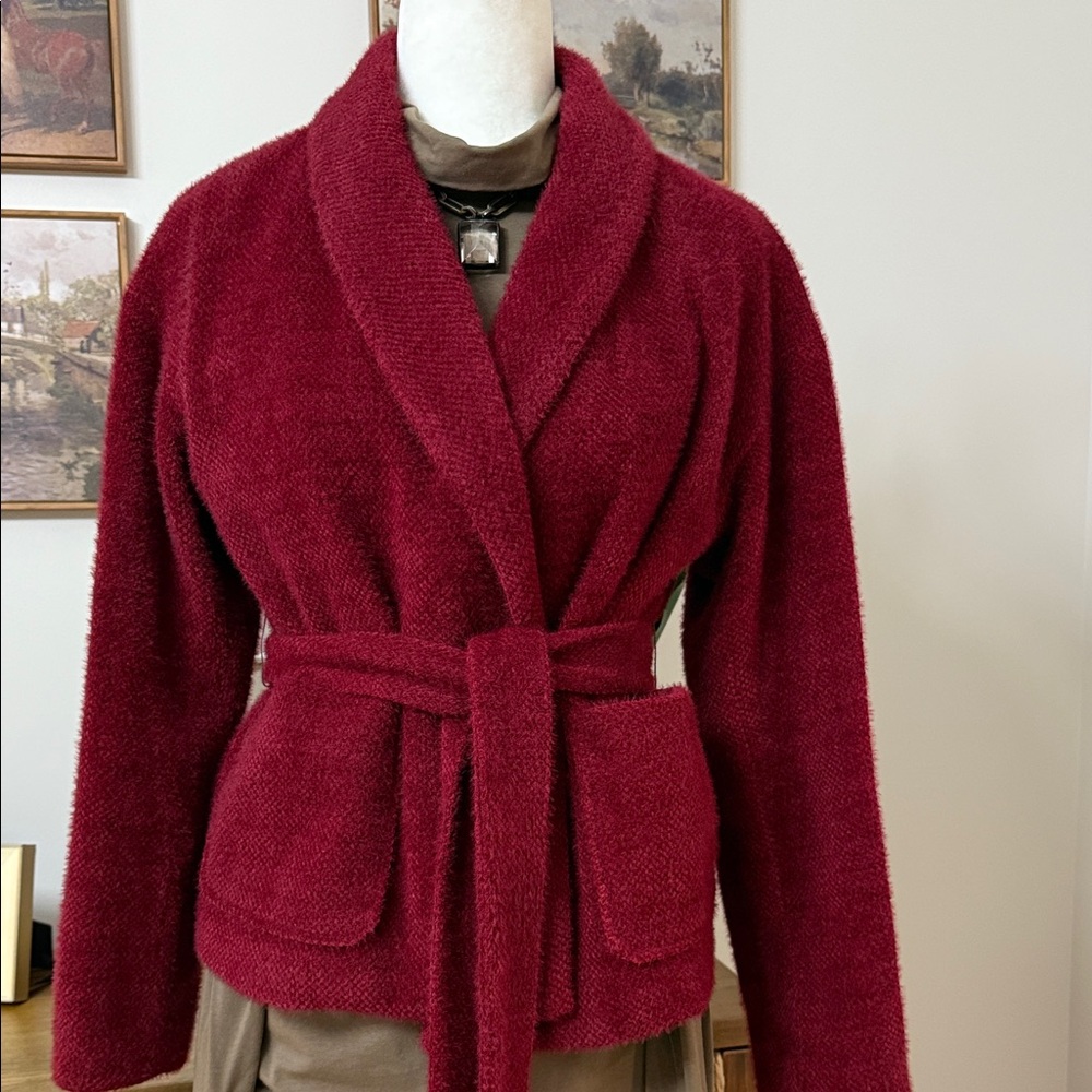 The Korner Shawl Collar Belted Jacket